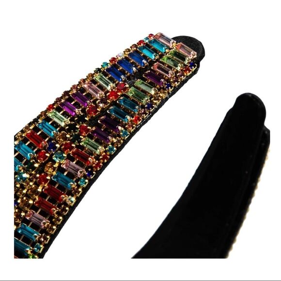 MARIELLA Art Deco Rhinestone Headband MULTICOLOR - Picture 3 of 4